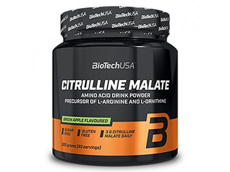 

Аминокислоты BioTech USA CITRULLINE MALATE POWDER 300 грамм Вкус Грейпфрут