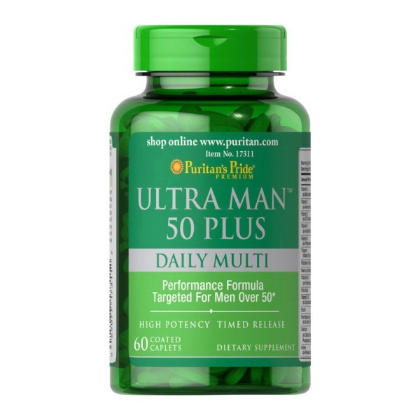 

Витамины Puritan's Pride Multi-Vitamin Ultra Man 50 Plus (60 таблеток)