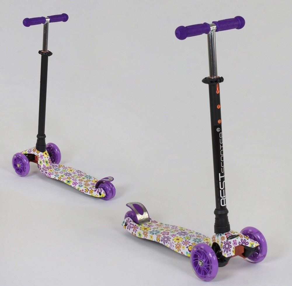 

Самокат детский Scooter BEST Maxi Graffics (Цветы New) (2T1047)