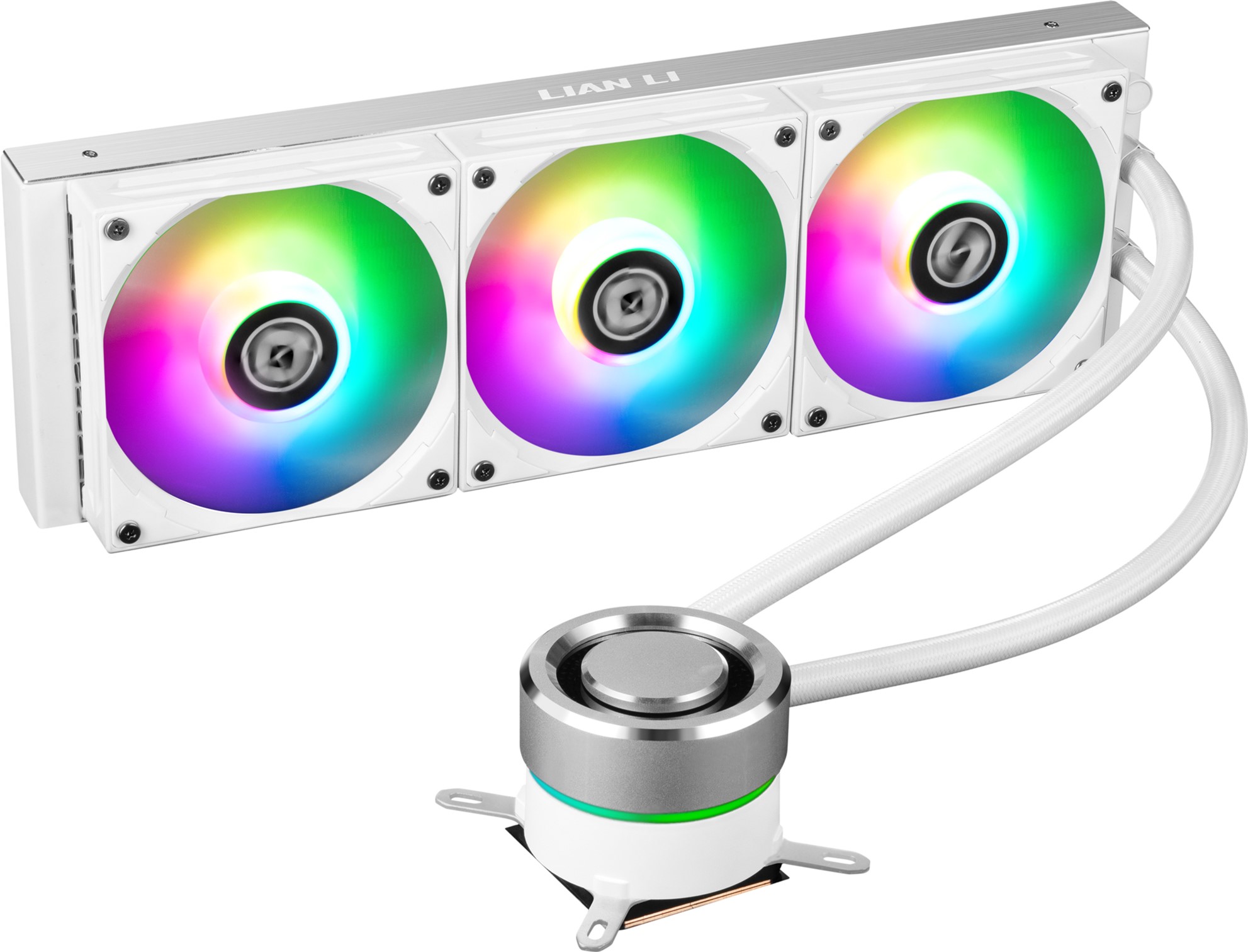 

Система жидкостного охлаждения Lian Li Galahad AIO 360 White Liquid Cooler with RGB (G89.GA360A.00)