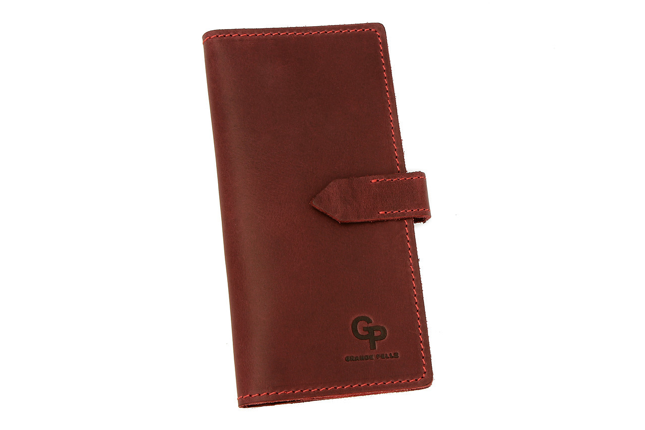 

Портмоне кожаное Grande Pelle, бордовое 523161