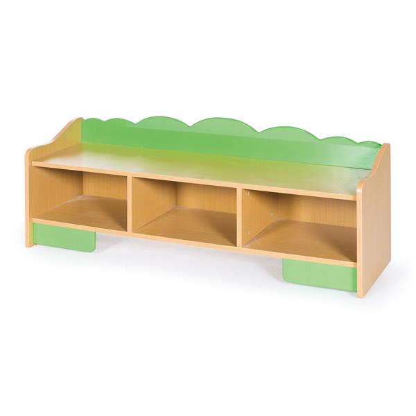 

Детская тумбочка Yucai 122x38x45 для обуви, дерево, 3 секции (YCW-G17)