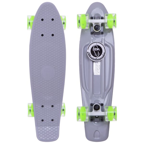 

Пенни Борд Fish Skateboard penny Светятся колеса Серый 57см (FL3)