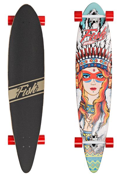 

Лонгборд Fish Skateboards 40 Indian Girl (ln124)