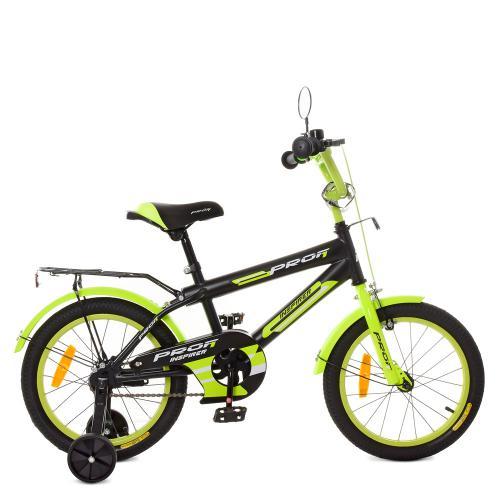 

Велосипед детский PROFI 16" Inspirer черно-салатовый (м) SY1651