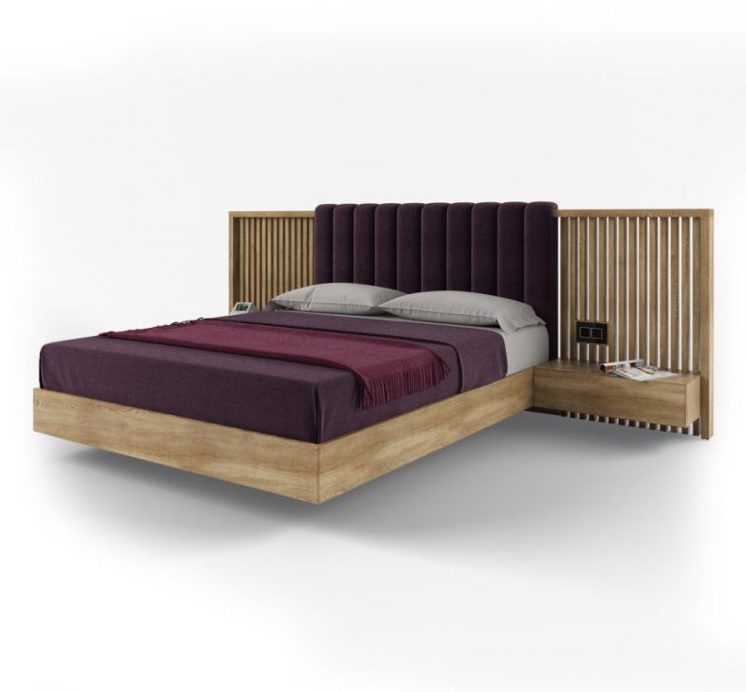 

Двуспальная кровать Skandi Wood SWB042 Уик 180 x 200 см Ясень (Дерево масив Ясень) С подъемным механизмом