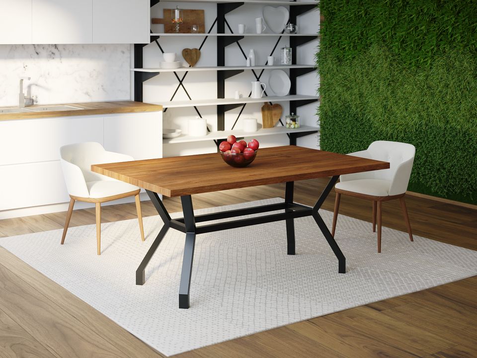 

Обеденный стол Skandi Wood SW100 Гэмпшир 200 х 80 х 75 см МДФ+Шпон Дуб Коричневый