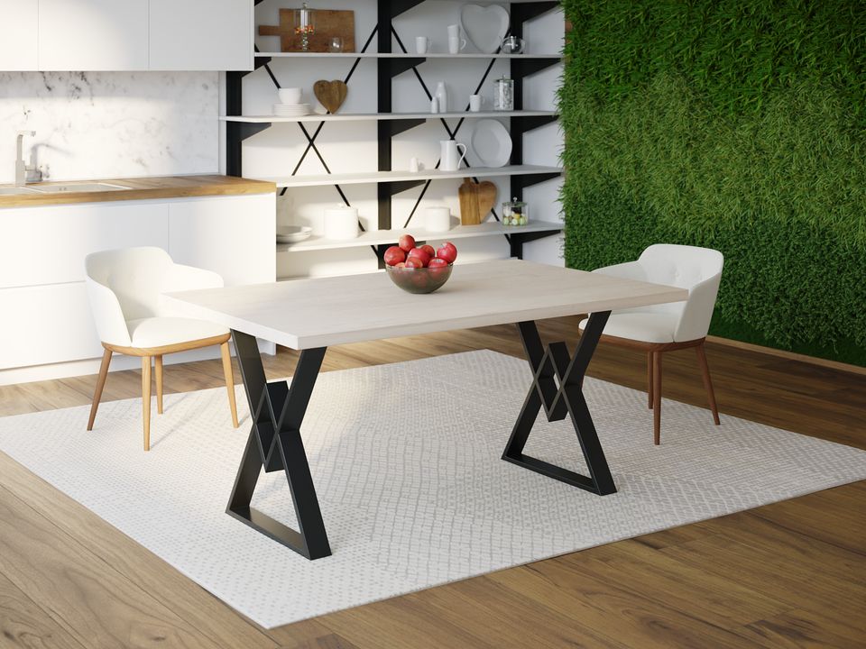 

Обеденный стол Skandi Wood SW095 Таллахасси 120 х 80 х 75 см МДФ+Шпон Дуб Белый