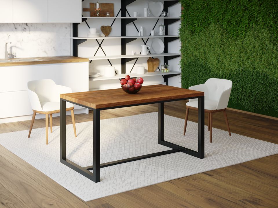 

Обеденный стол Skandi Wood SW104 Довер 120 х 80 х 75 см МДФ+Шпон Дуб Коричневый