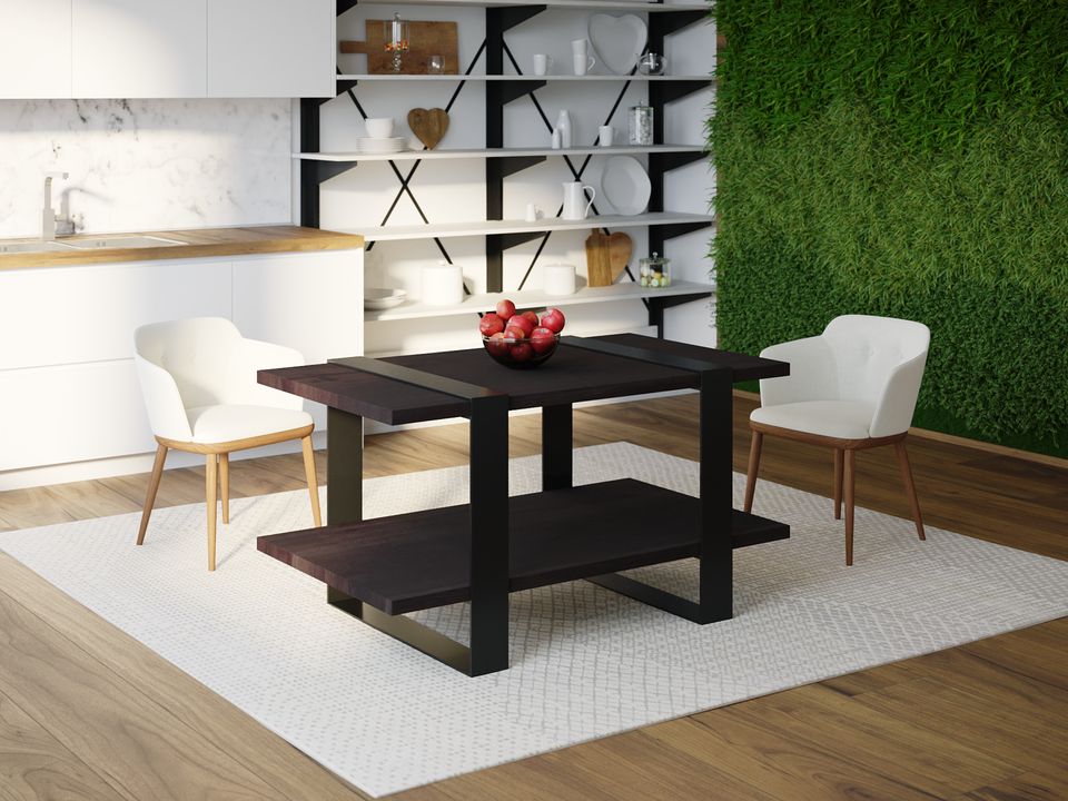 

Обеденный стол Skandi Wood SW081 Конкорд 200 х 80 х 75 см МДФ+Шпон Дуб Венге