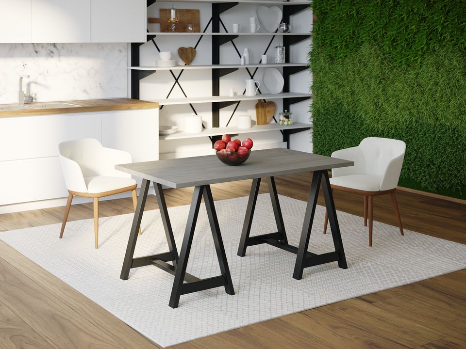 

Обеденный стол Skandi Wood SW060 Джерси 200 х 80 х 75 см МДФ+Шпон Дуб Темно-Cерый