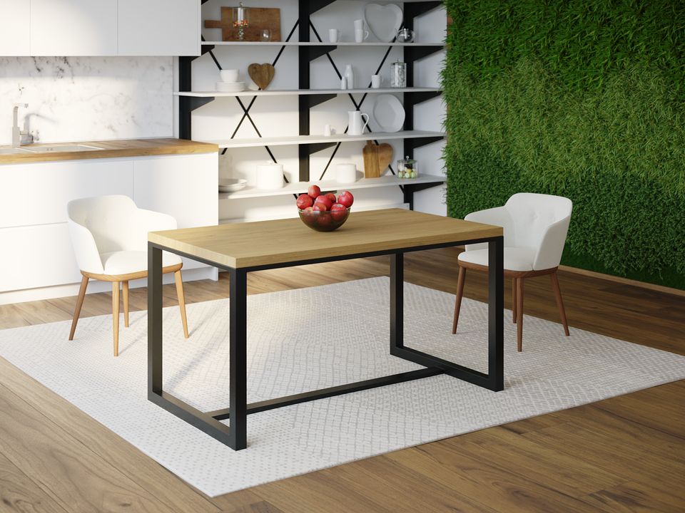 

Обеденный стол Skandi Wood SW104 Довер 200 х 80 х 75 см МДФ+Шпон Дуб Натуральный