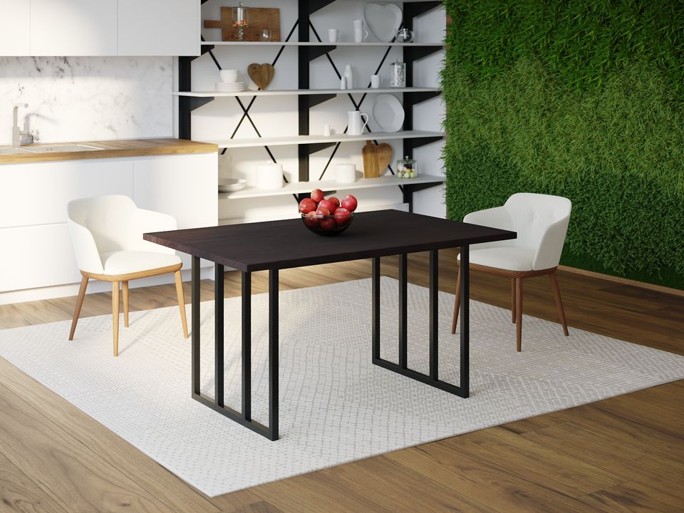 

Обеденный стол Skandi Wood SW101 Атланта 120 х 80 х 75 см МДФ+Шпон Дуб Венге