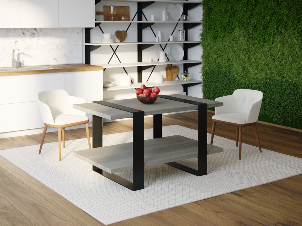

Обеденный стол Skandi Wood SW081 Конкорд 135 х 80 х 75 см МДФ+Шпон Дуб Темно-Cерый