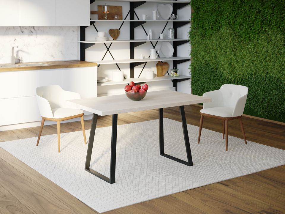 

Обеденный стол Skandi Wood SW055 Массачусетс 180 х 80 х 75 см МДФ+Шпон Дуб Белый