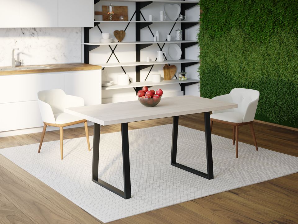 

Обеденный стол Skandi Wood SW073 Род-Айленд 120 х 80 х 75 см МДФ+Шпон Дуб Белый