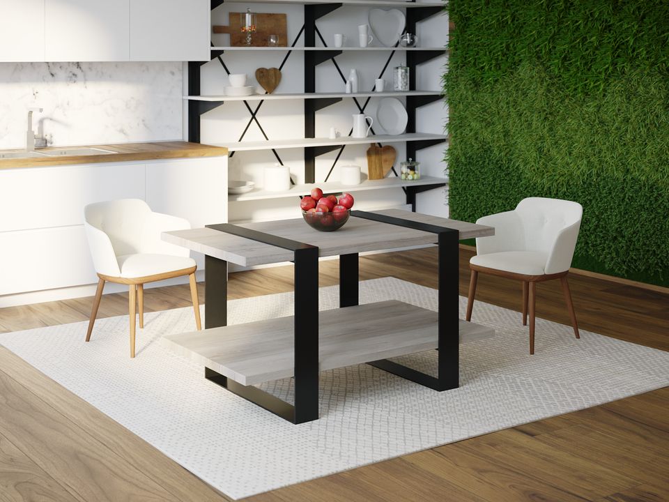 

Обеденный стол Skandi Wood SW081 Конкорд 135 х 80 х 75 см МДФ+Шпон Дуб Серый