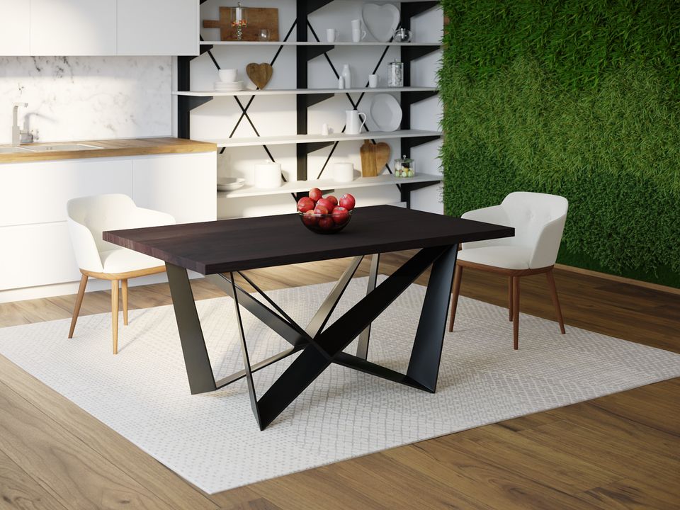 

Обеденный стол Skandi Wood SW112 Чарлстон 135 х 80 х 75 см МДФ+Шпон Дуб Венге
