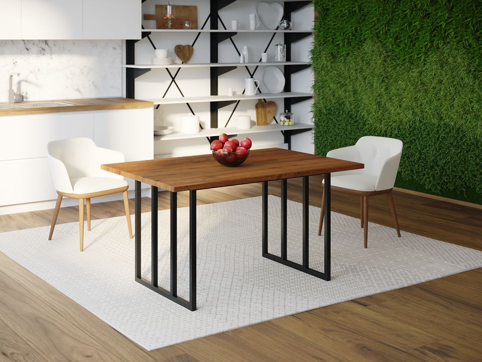

Обеденный стол Skandi Wood SW101 Атланта 135 х 80 х 75 см МДФ+Шпон Дуб Коричневый