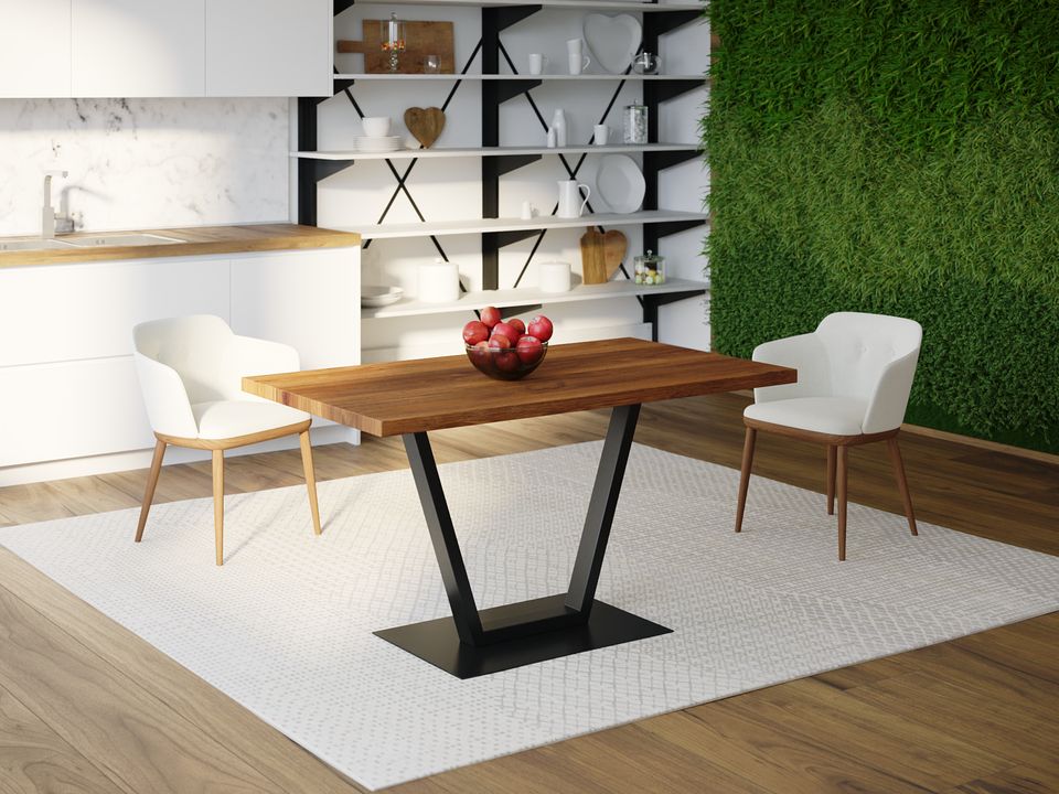 

Обеденный стол Skandi Wood SW057 Мэн 150 х 80 х 75 см МДФ+Шпон Дуб Коричневый