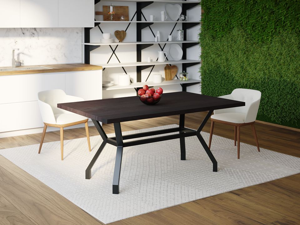 

Обеденный стол Skandi Wood SW100 Гэмпшир 180 х 80 х 75 см МДФ+Шпон Дуб Венге