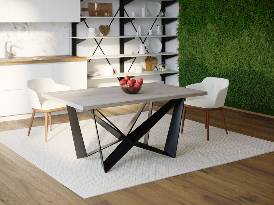 

Обеденный стол Skandi Wood SW112 Чарлстон 135 х 80 х 75 см МДФ+Шпон Дуб Серый