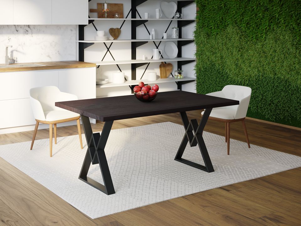 

Обеденный стол Skandi Wood SW095 Таллахасси 150 х 80 х 75 см МДФ+Шпон Дуб Венге