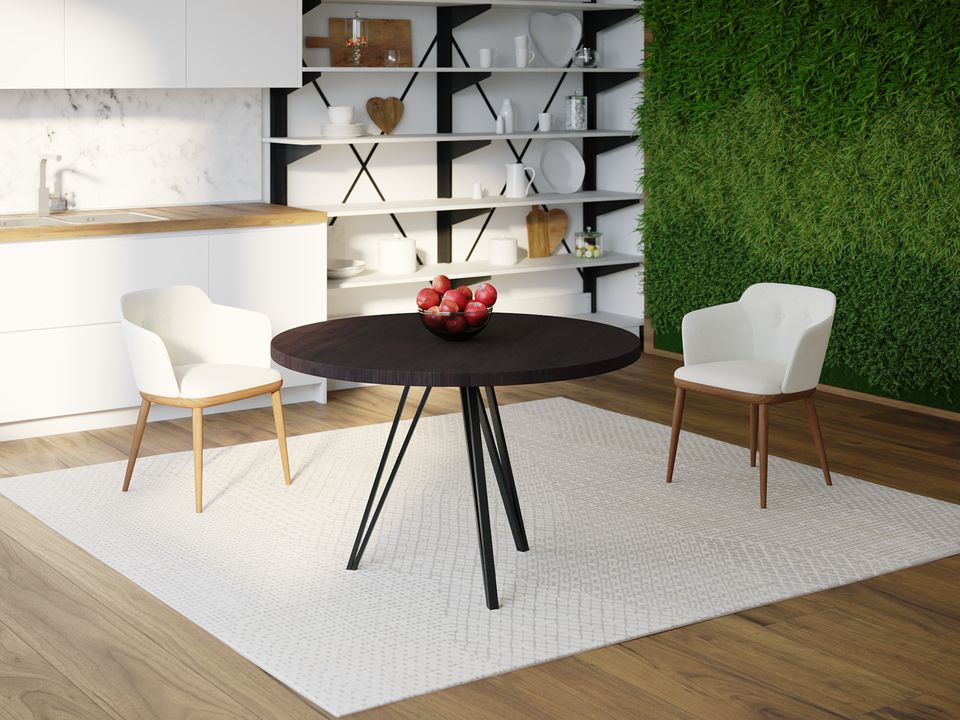

Обеденный стол Skandi Wood SW068 Мэриленд Круглый ⌀ 150 см МДФ+Шпон Дуб Венге