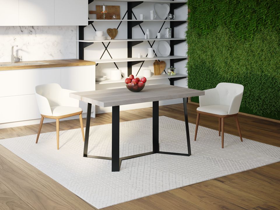 

Обеденный стол Skandi Wood SW046 Джорджия 135 х 80 х 75 см МДФ+Шпон Дуб Серый