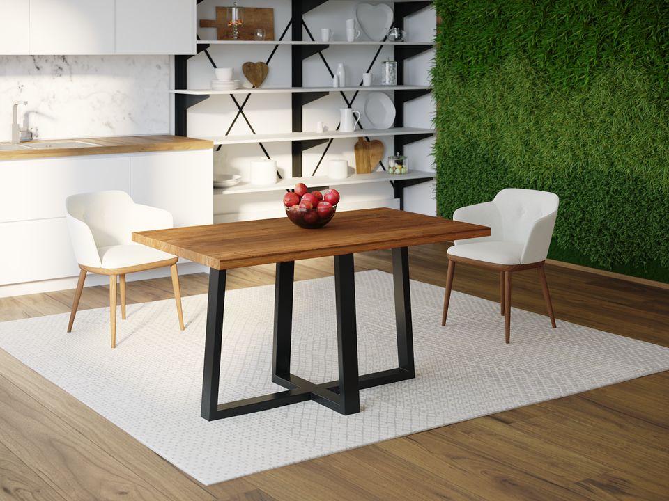 

Обеденный стол Skandi Wood SW058 Пирр 120 х 80 х 75 см МДФ+Шпон Дуб Коричневый
