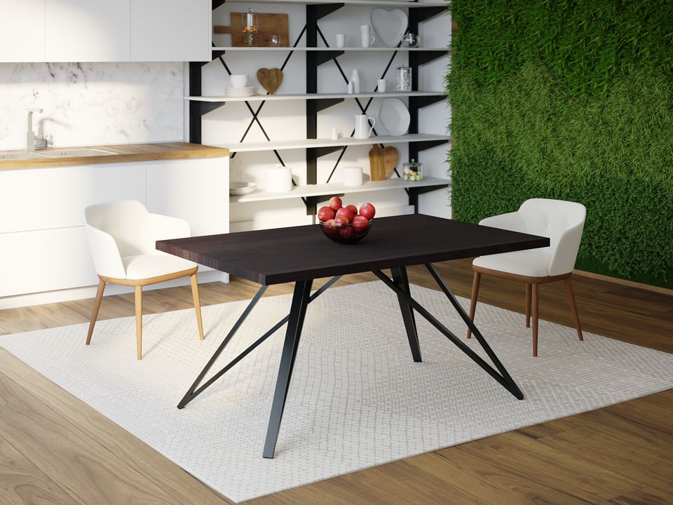 

Обеденный стол Skandi Wood SW065 Орегон 150 х 80 х 75 см МДФ+Шпон Дуб Венге
