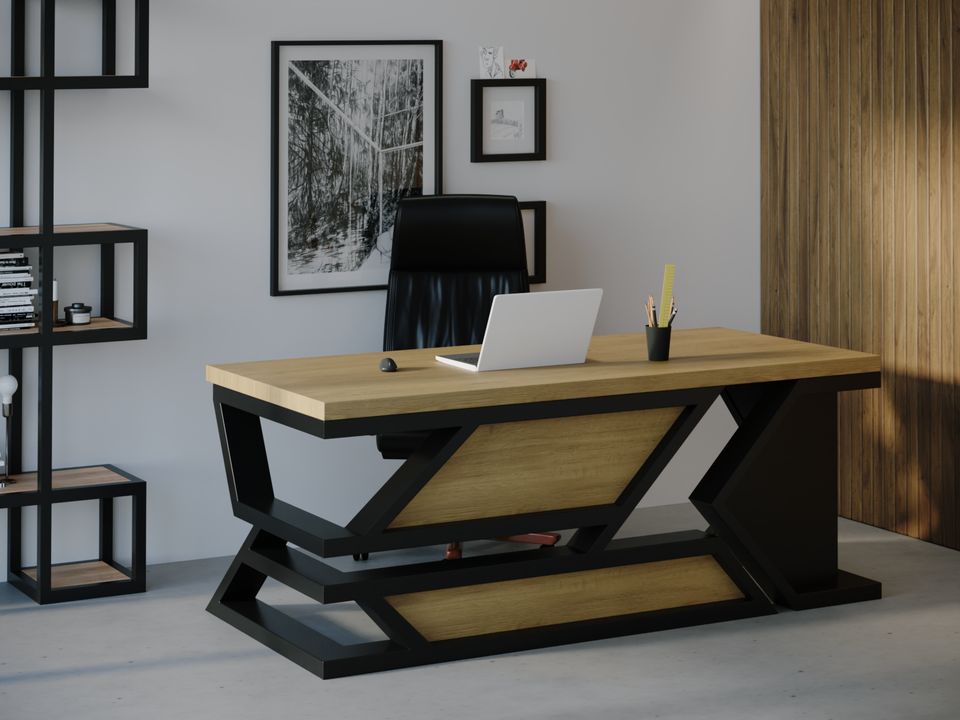 

Компьютерный стол Skandi Wood SW114 Виргиния 135 х 80 х 75 см МДФ+Шпон Дуб Натуральный
