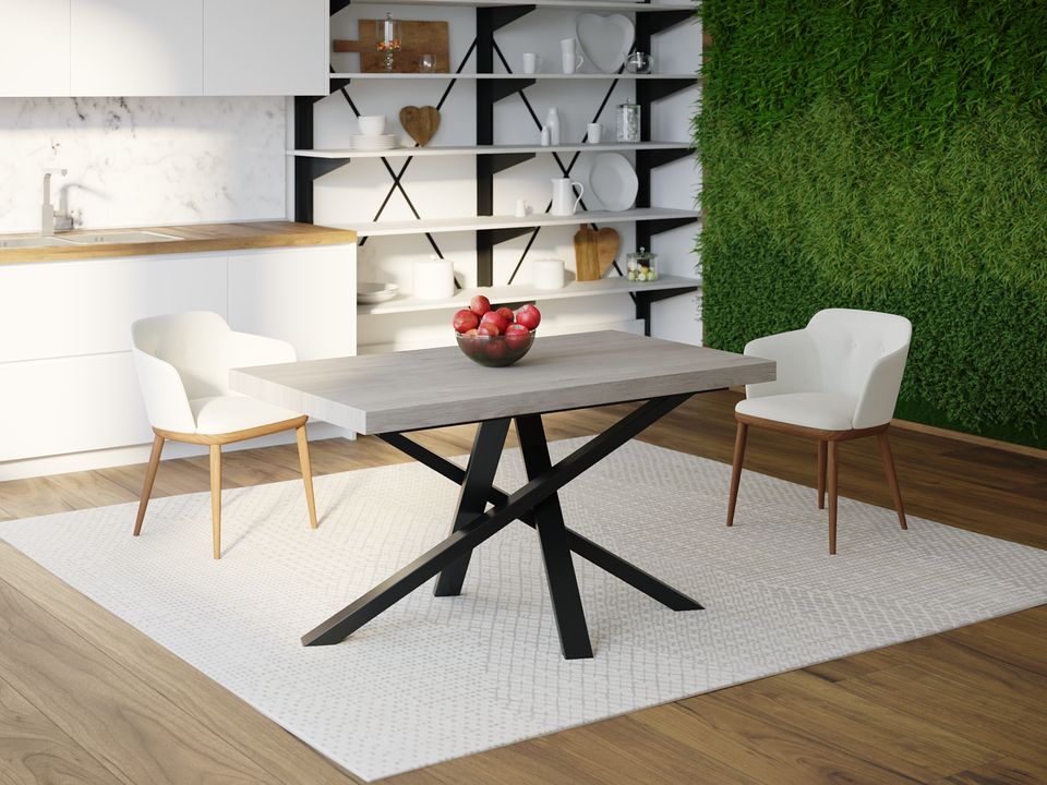 

Обеденный стол Skandi Wood SW048 Колорадо 135 х 80 х 75 см МДФ+Шпон Дуб Серый