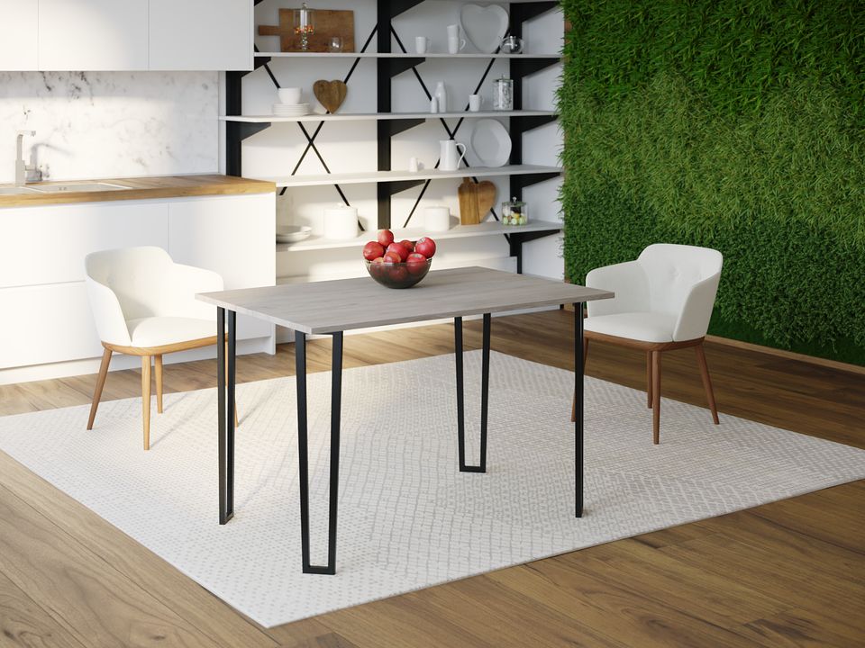 

Обеденный стол Skandi Wood SW041 Вермонт 150 х 80 х 75 см МДФ+Шпон Дуб Серый