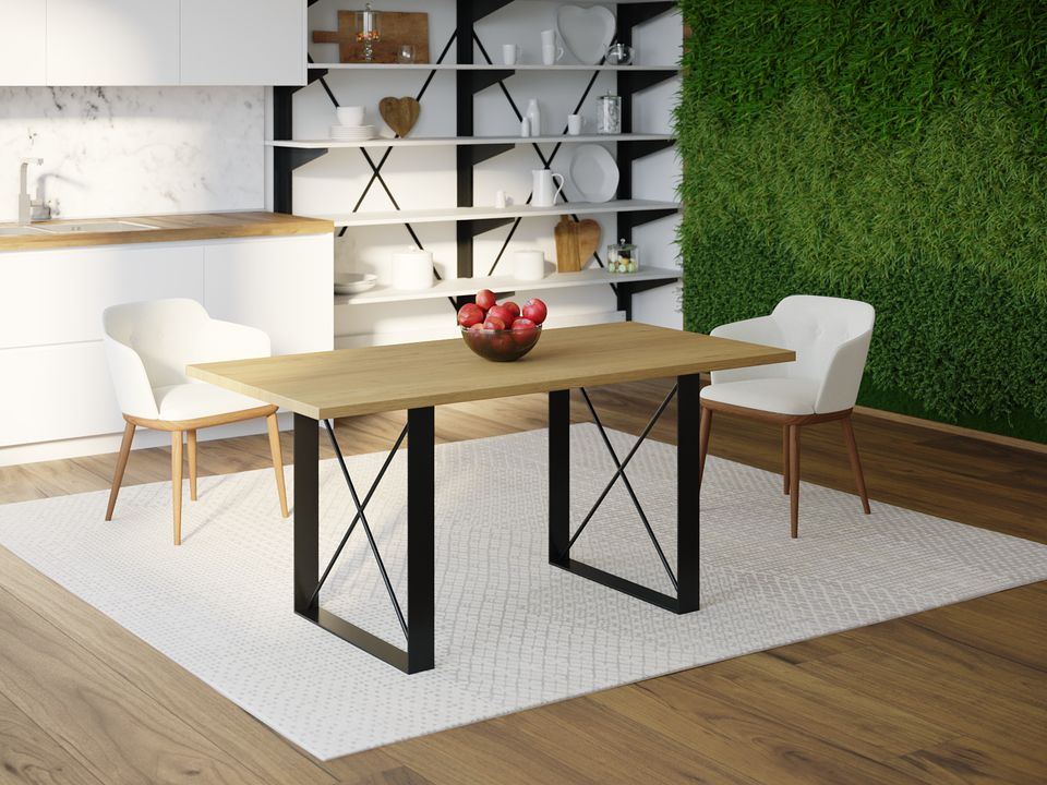 

Обеденный стол Skandi Wood SW096 Спрингфилд 200 х 80 х 75 см МДФ+Шпон Дуб Натуральный