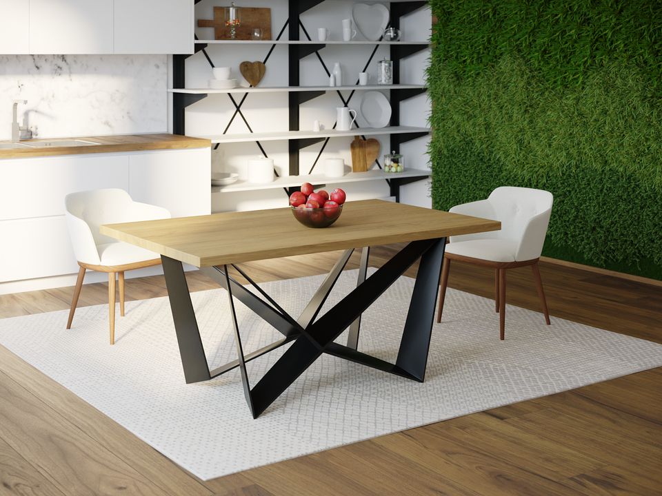 

Обеденный стол Skandi Wood SW112 Чарлстон 150 х 80 х 75 см МДФ+Шпон Дуб Натуральный