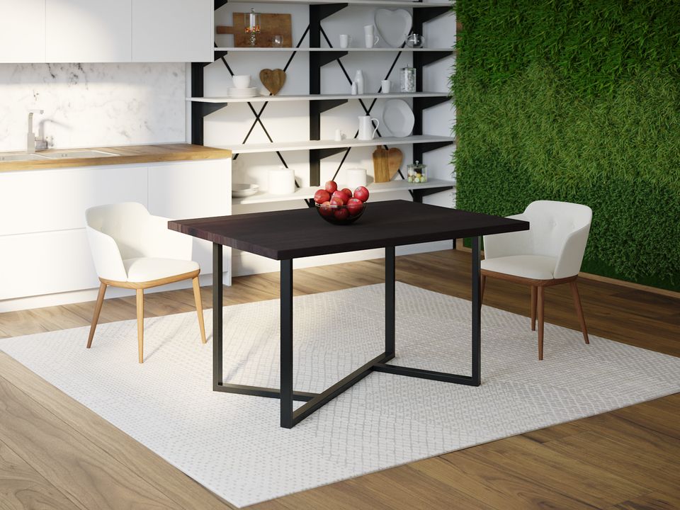 

Обеденный стол Skandi Wood SW038 Аляска 180 х 80 х 75 см МДФ+Шпон Дуб Венге