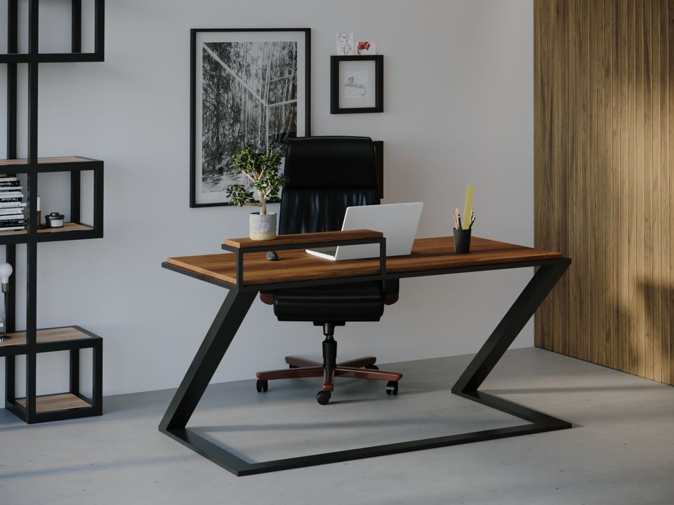

Компьютерный стол Skandi Wood SW102 Трентон 150 х 80 х 75 см МДФ+Шпон Дуб Коричневый