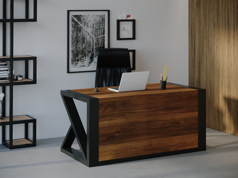 

Компьютерный стол Skandi Wood SW115 Оклахома 150 х 80 х 75 см МДФ+Шпон Дуб Коричневый