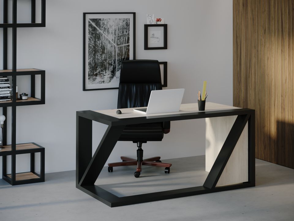 

Компьютерный стол Skandi Wood SW106 Гавайи 200 х 80 х 75 см МДФ+Шпон Дуб Белый