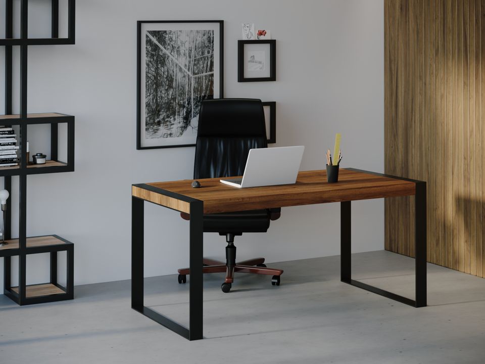 

Компьютерный стол Skandi Wood SW056 Мичиган 120 х 80 х 75 см МДФ+Шпон Дуб Коричневый