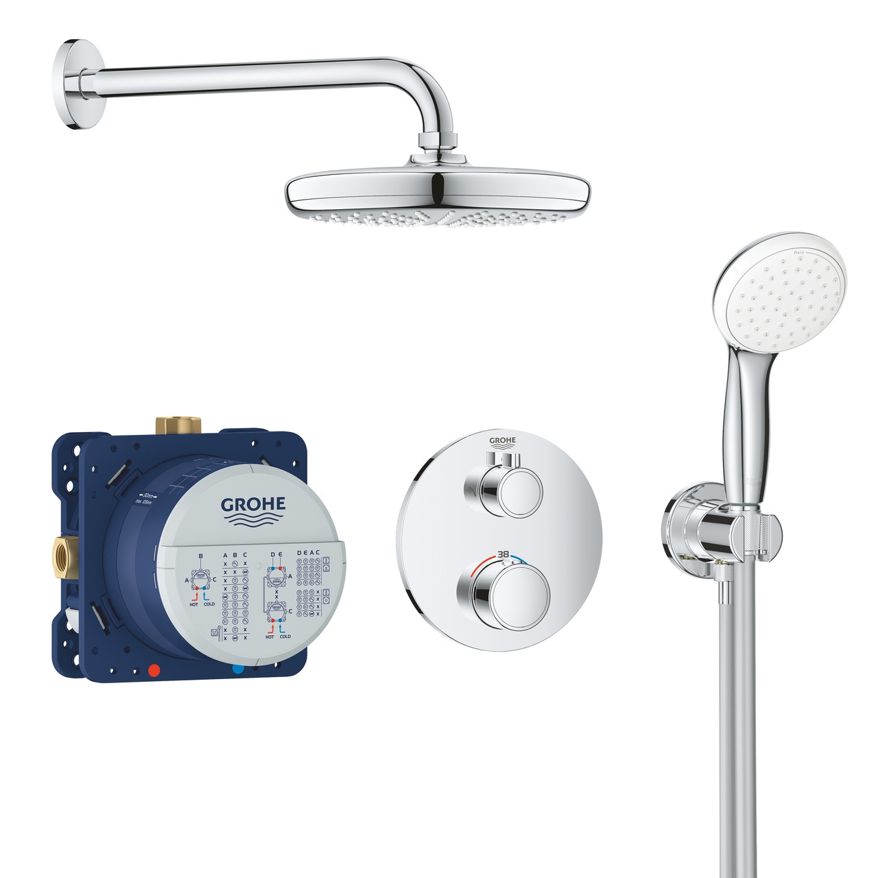 

Набор смесителей Grohe Grohtherm для душа 34727000