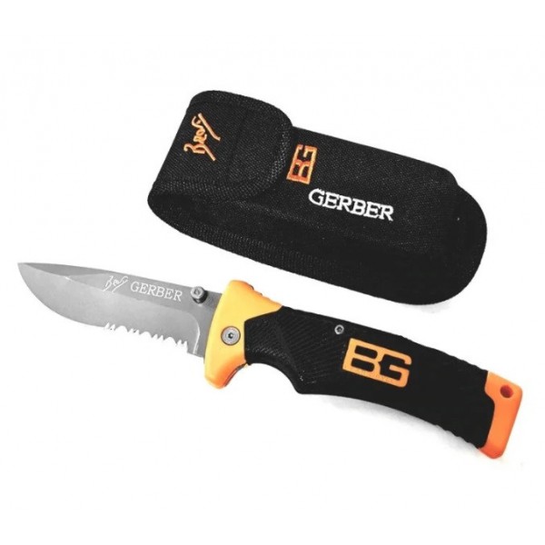 

Туристический складной нож Gerber Bear Grylls Folding Sheath Knife из нержавеющей стали 7Cr17MoV