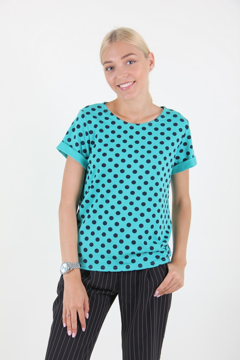 

Футболка женская MissFashion 7053 (Бирюзовый, Футболка женская MissFashion 7053 (Бирюзовый 44)