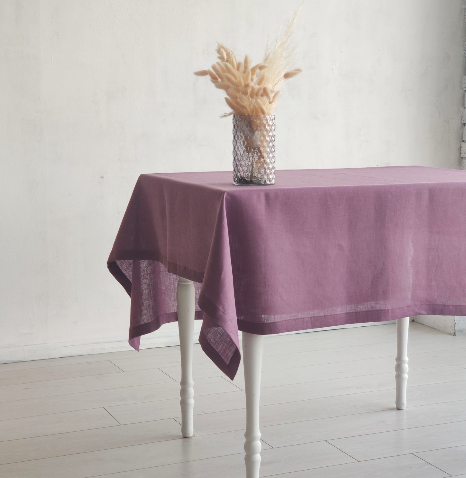 

Скатерть из натурального льна ESTET™ Oregano Фиолетовый 145×200 см.