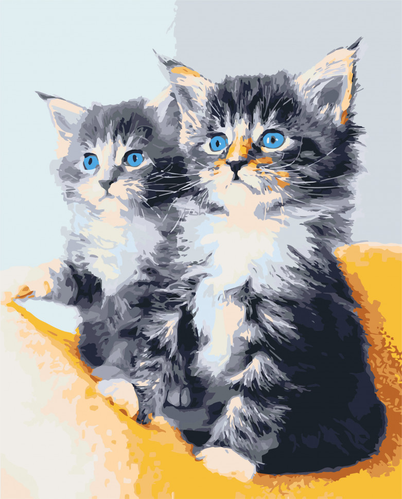 

Картина по номерам ART CRAFT 11617 40*50 см Голубоглазые котята