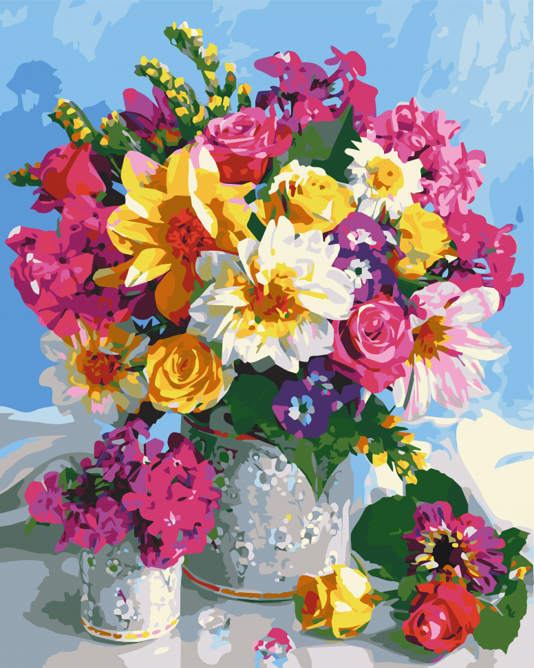 

Картина по номерам ART CRAFT 12114 40*50 см Квіткова веселка