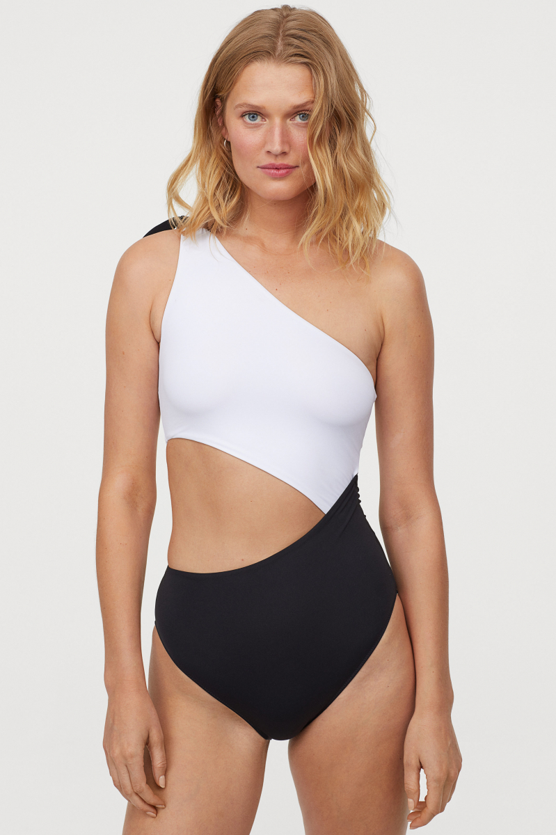 

Купальник H&M 0797267001 M черно-белый 64335