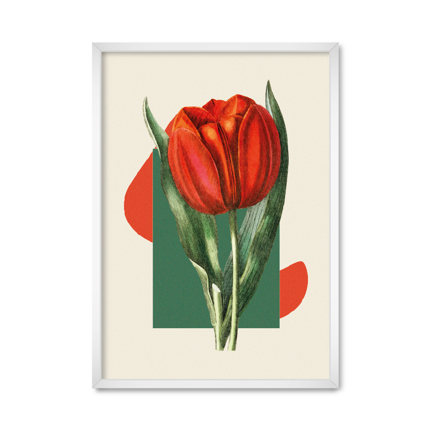 

Постер "Art tulip" с антибликовым стеклом 42 x 59.4 см в белой рамке