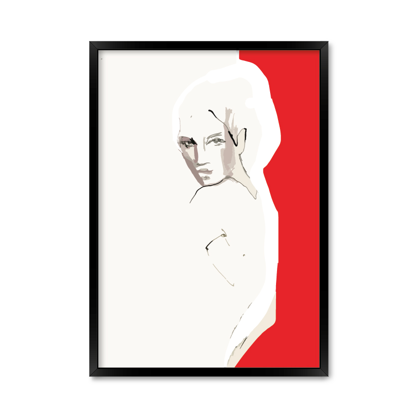 

Постер "Red girl" без стекла 42 x 59.4 см в чёрной рамке
